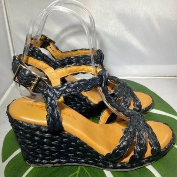 NWOB Andre Assous Womens Madina Espadrille Wedge Sandals Sz 8.5 MSRP $279 - Picture 1 of 12